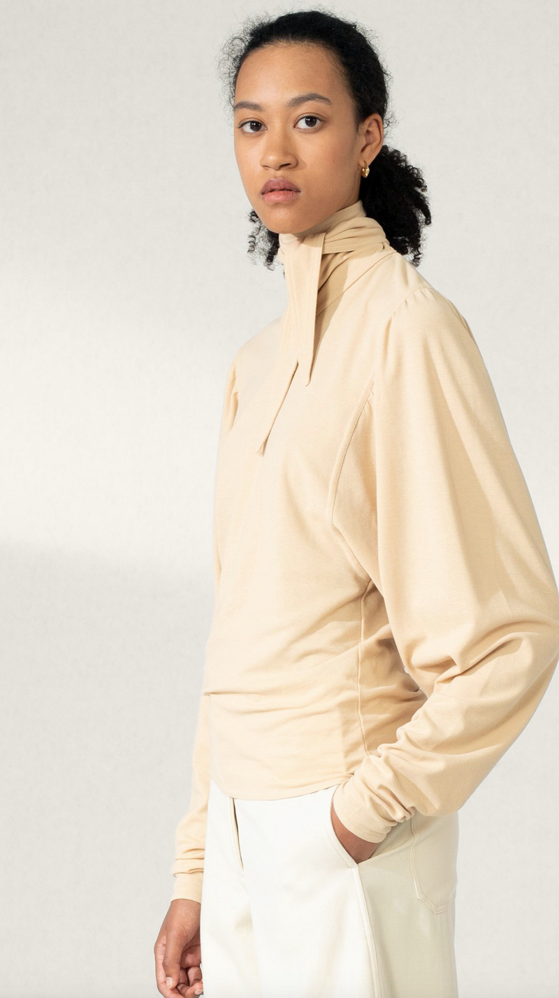 [LEMAIRE] 르메르 스카프 블라우스 (Foulard blouse)