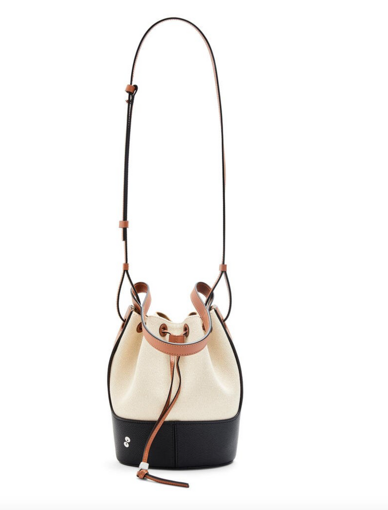 [LOEWE] 로에베 토토로 더스트 버니 스몰백 (Dust Bunnies small Balloon bag in canvas and calfskin)