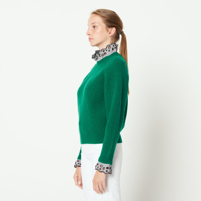 [SANDRO] 산드로 포인트 셔츠 스웨터 (Arfield)